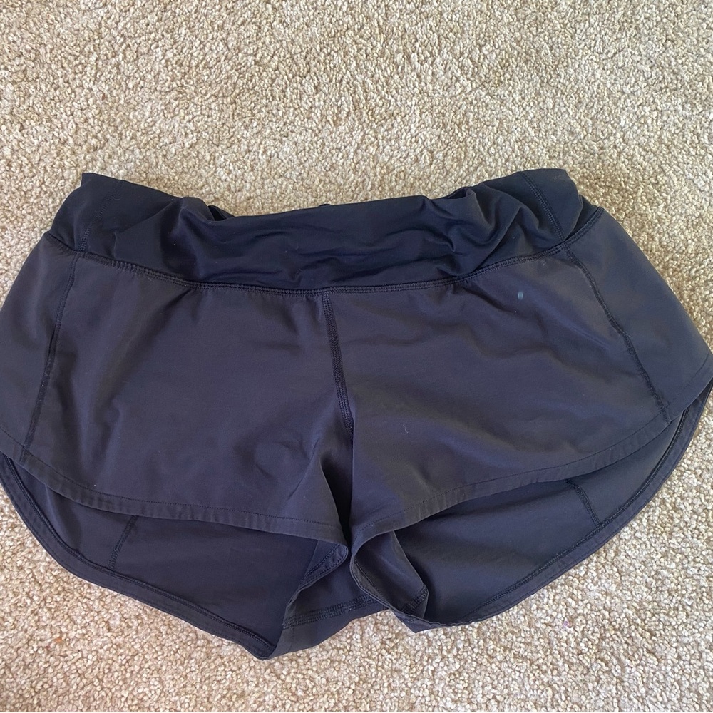 Lululemon Athletica Black speed up shorts